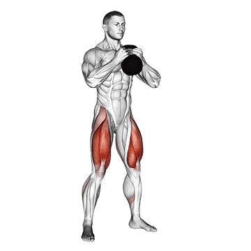 Гоблет-приседания - Ноги - Гиря: техника выполнения упражнения EONFIT