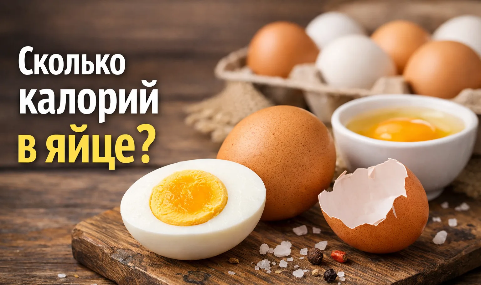 Сколько калорий в яйце