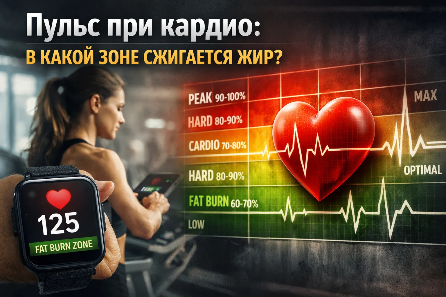 Пульс при кардио: в какой зоне сжигается жир