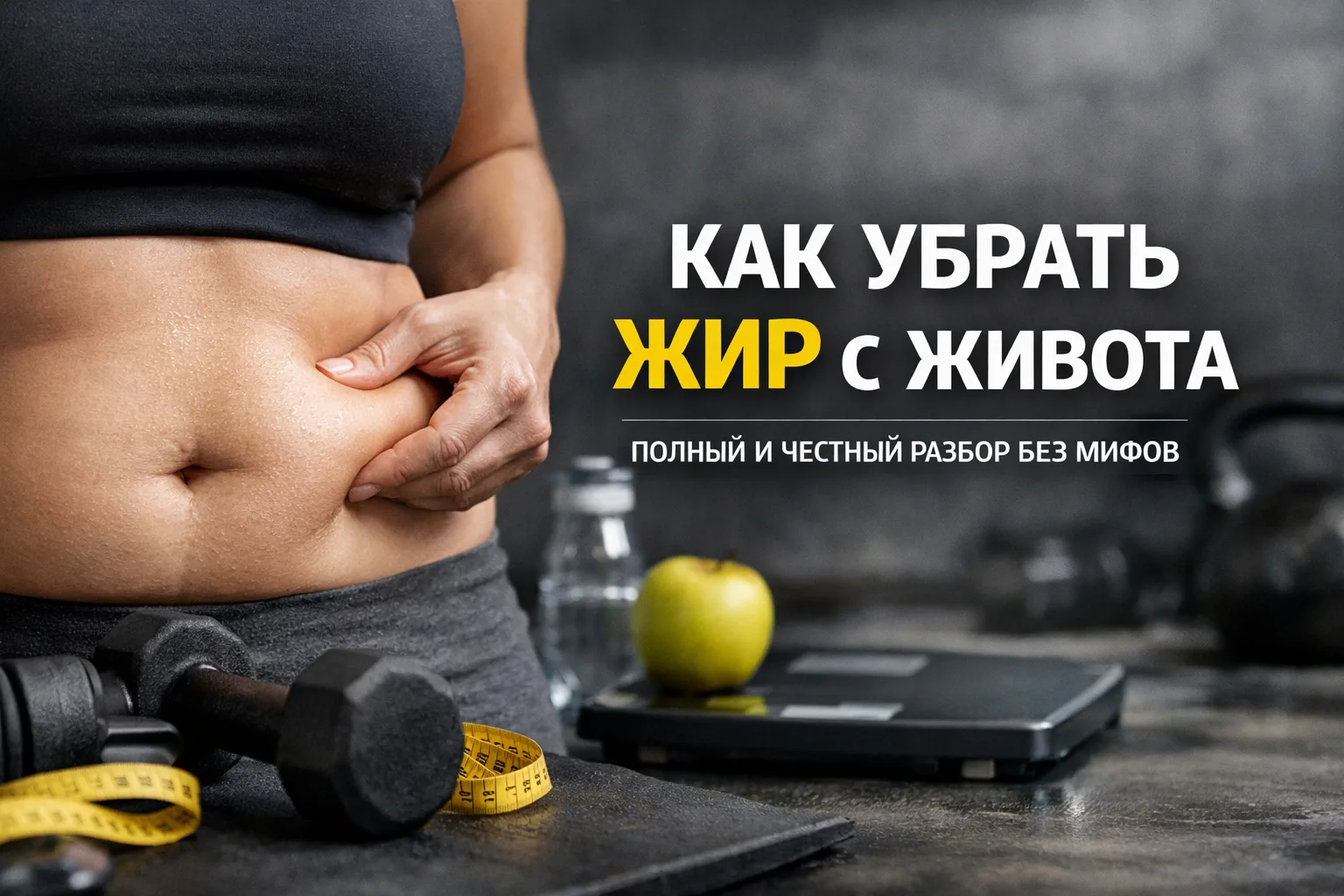 Как убрать жир с живота: полный и честный разбор без мифов