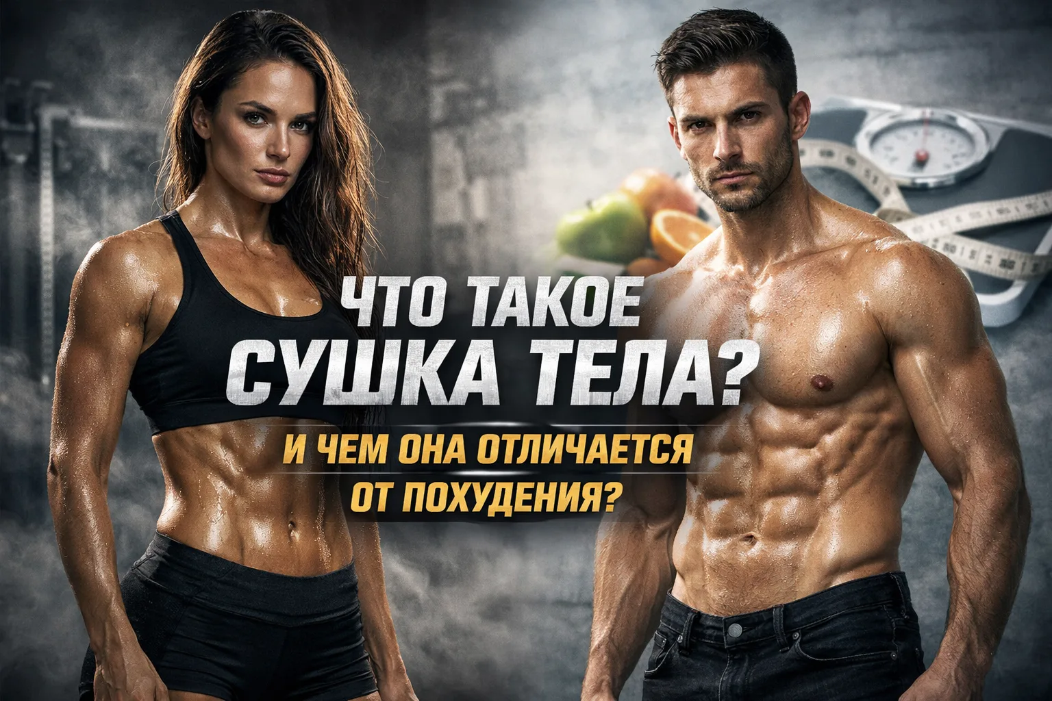 Что такое сушка тела и чем она отличается от похудения