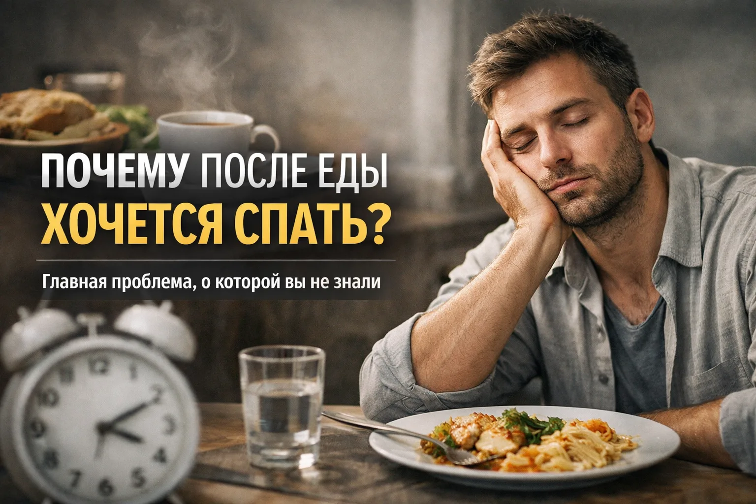 Почему после еды хочется спать? Главная проблема, о которой вы не знали