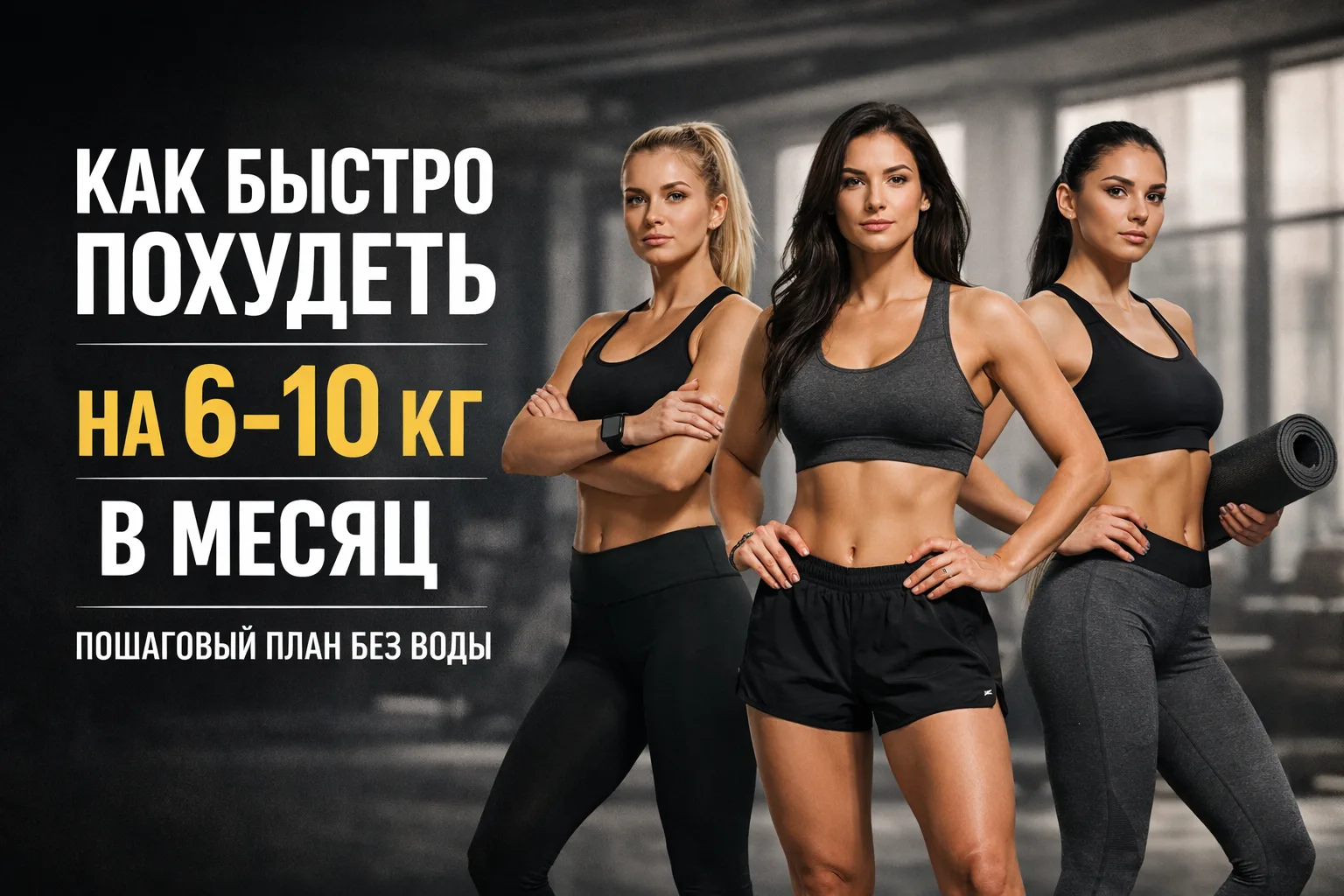 Как быстро похудеть на 6–10 кг в месяц: пошаговый план без воды