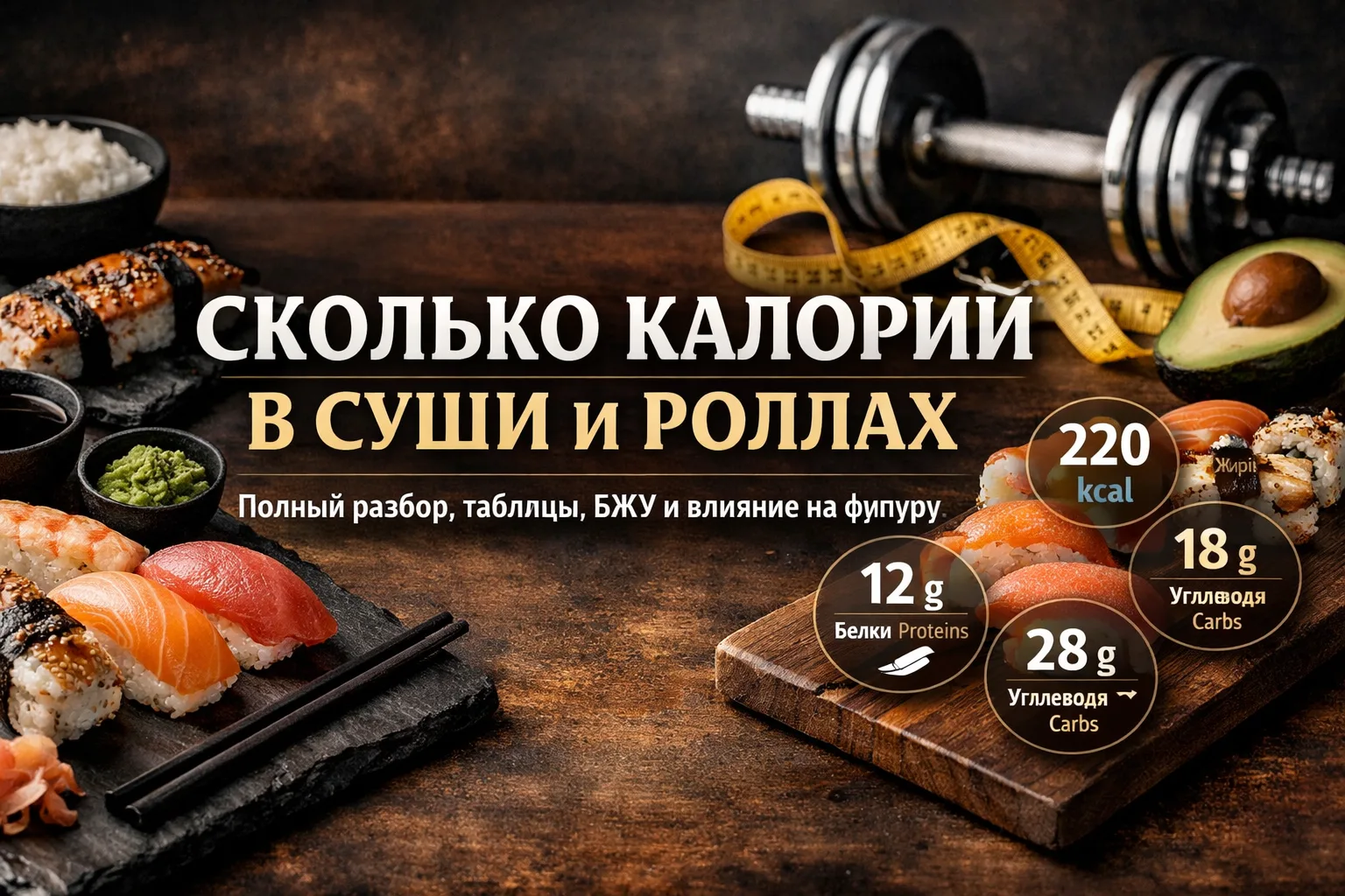 Сколько калорий в суши и роллах: полный разбор, таблицы, БЖУ и влияние на фигуру
