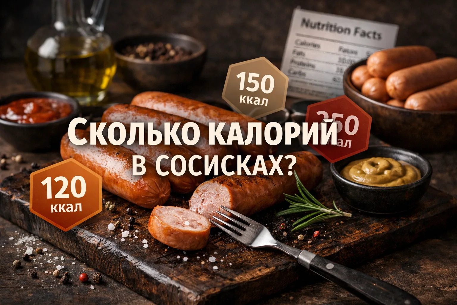 Сколько калорий в сосисках: полный разбор, таблицы и профессиональный взгляд
