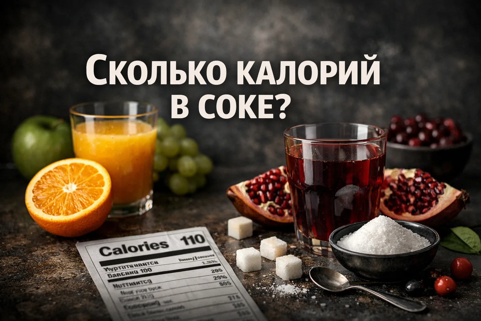 Сколько калорий в соке: правда о пользе и скрытых рисках для похудения
